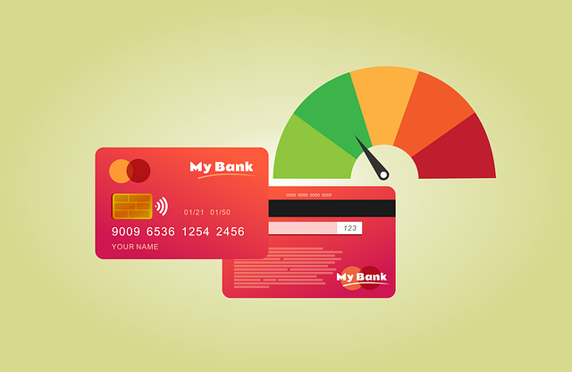 vector credit cards and rating scale
